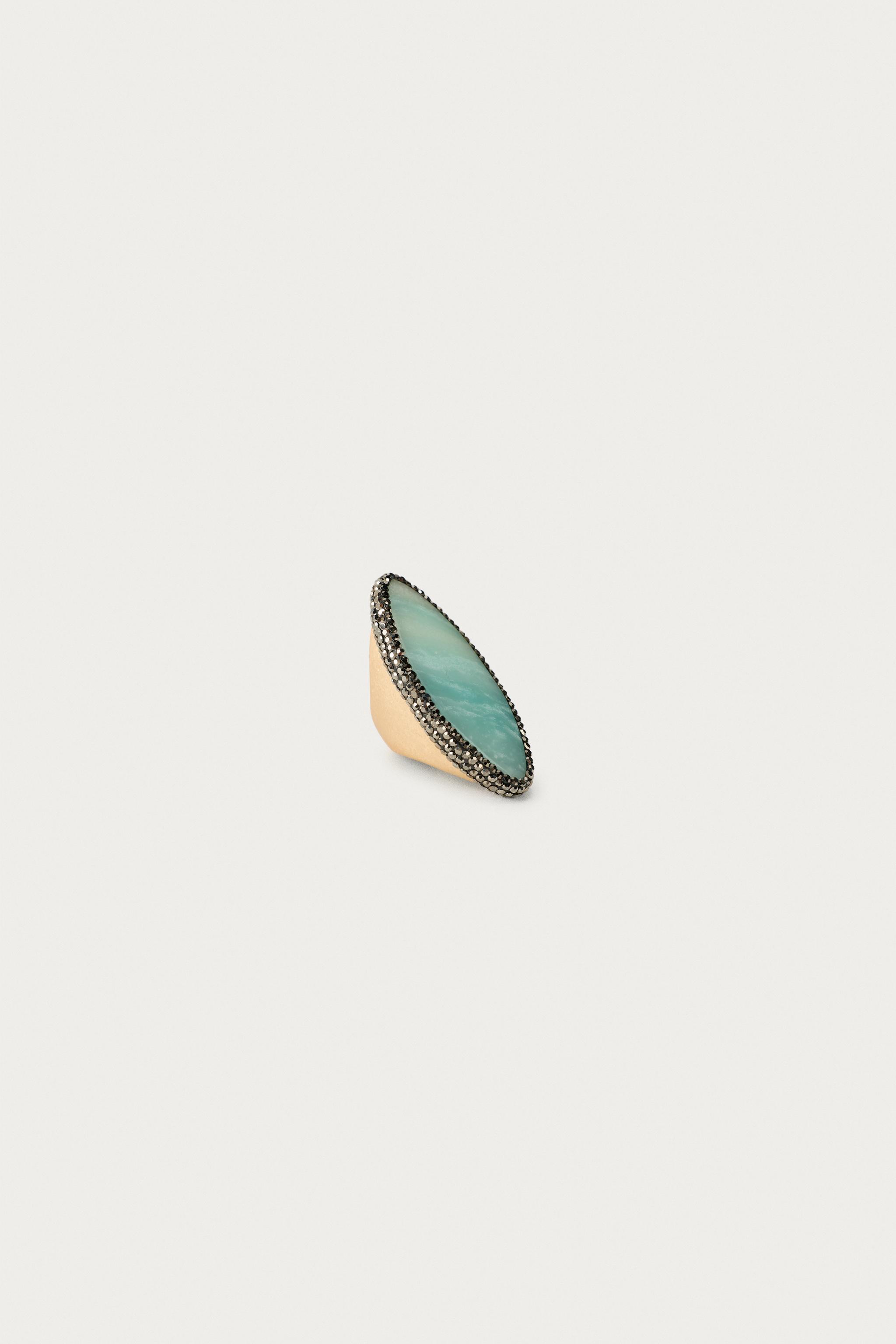 MARISA BERENSON X ZARA SHINY STONE MAXI RING